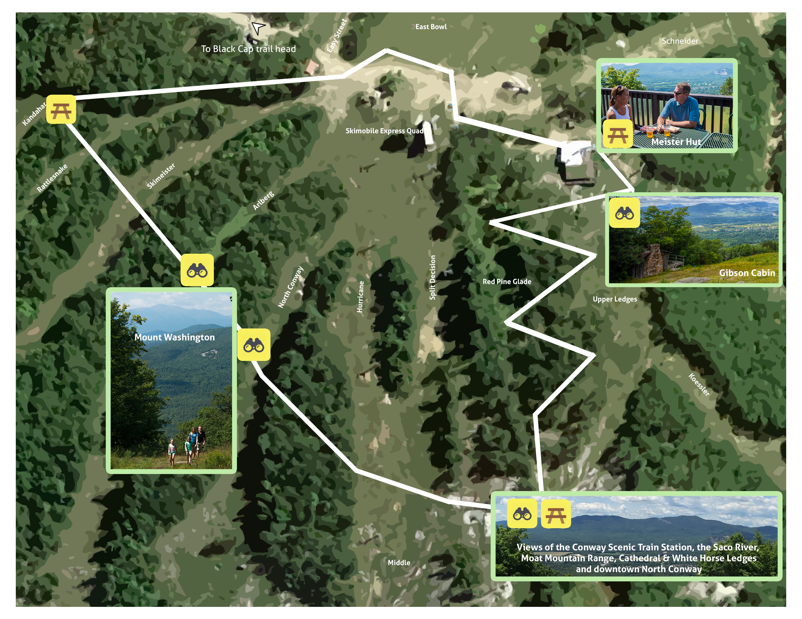 Cranmore Hiking Map