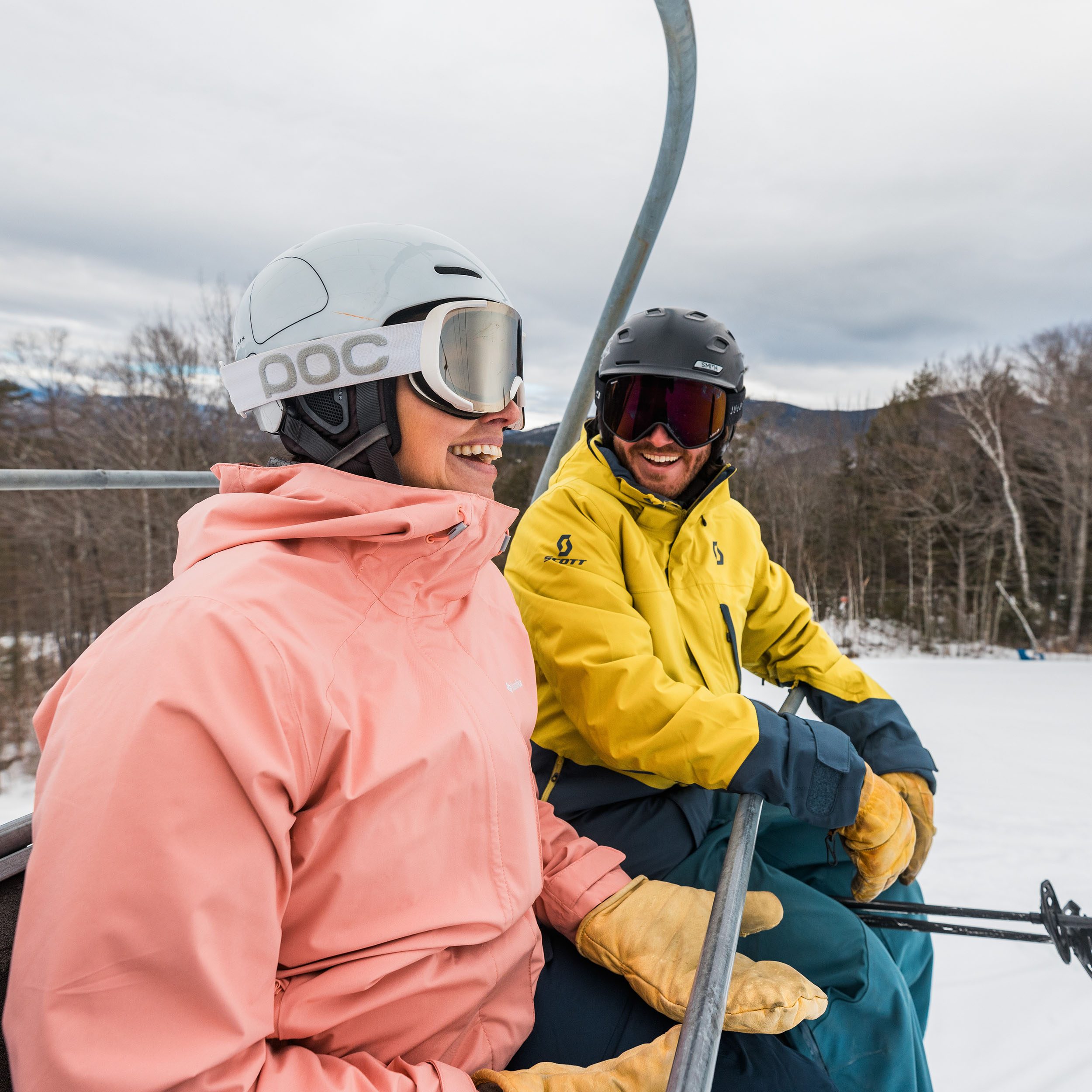 Couple on lift